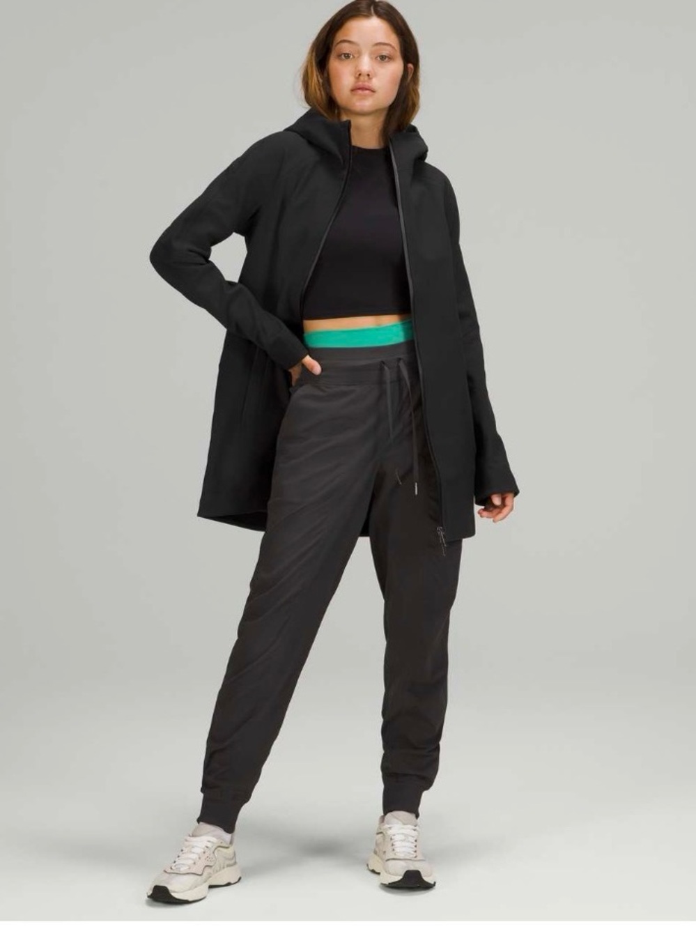 NWT lululemon RepelShell Rain Jacket - black size 12